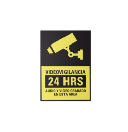 Syscom SYSCALVID10 Etiqueta de Videovigilancia en Vinil Adhe