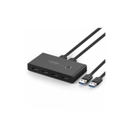 UGREEN 30768 HUB para Compartir 4 Puertos USB 3.0 a 2 PC s /