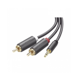 UGREEN 10513 Cable Adaptador de 3.5mm Macho a 2 RCA Macho /