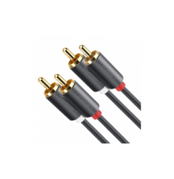 UGREEN 10519 Cable de Audio 2 RCA Macho a 2 RCA Macho / 3 Me