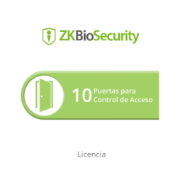 ZKTECO ZKBSAC10 Licencia para ZKBiosecurity permite gestiona