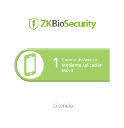 ZKTECO ZKBSAPP1 Licencia para ZKBiosecurity para 1 cuenta de