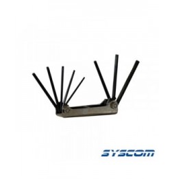 Syscom 370571 Juego de 8 llaves TORX: T9 T10...