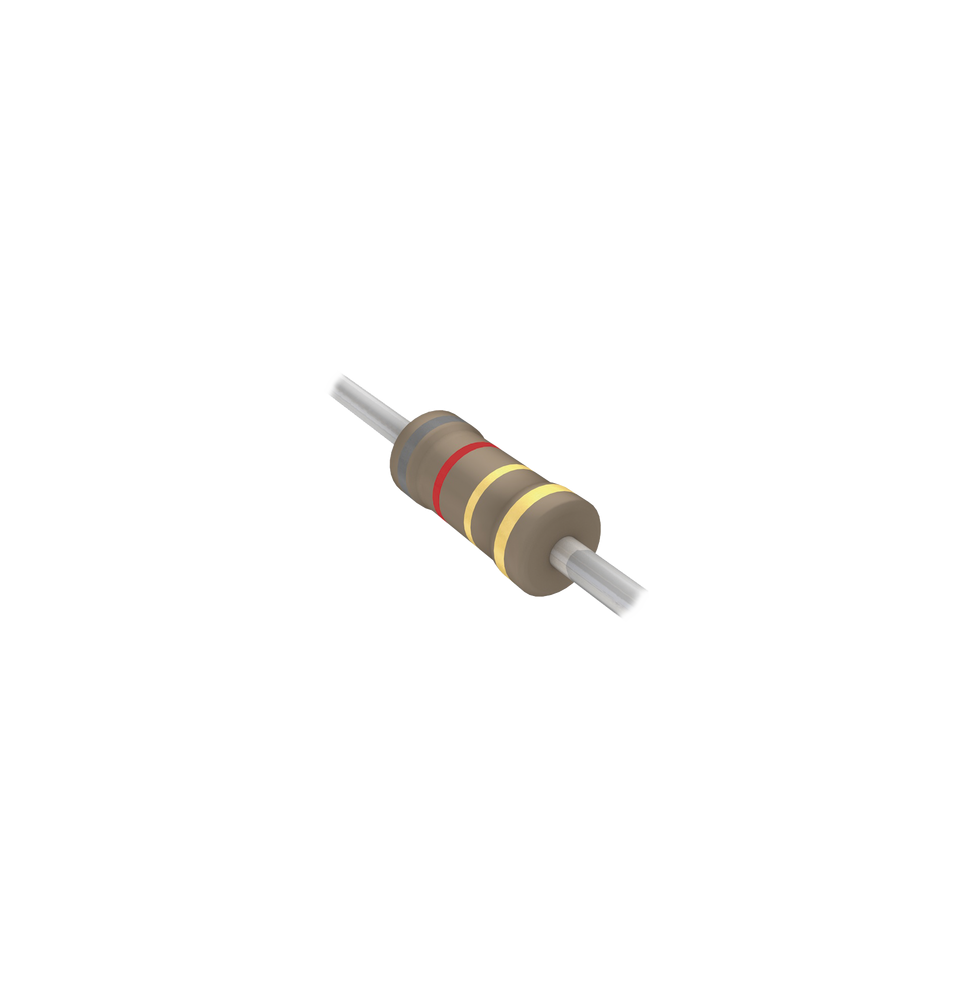Syscom 82QBKND Resistencia Axial de Pelicula de Carbon de 8.