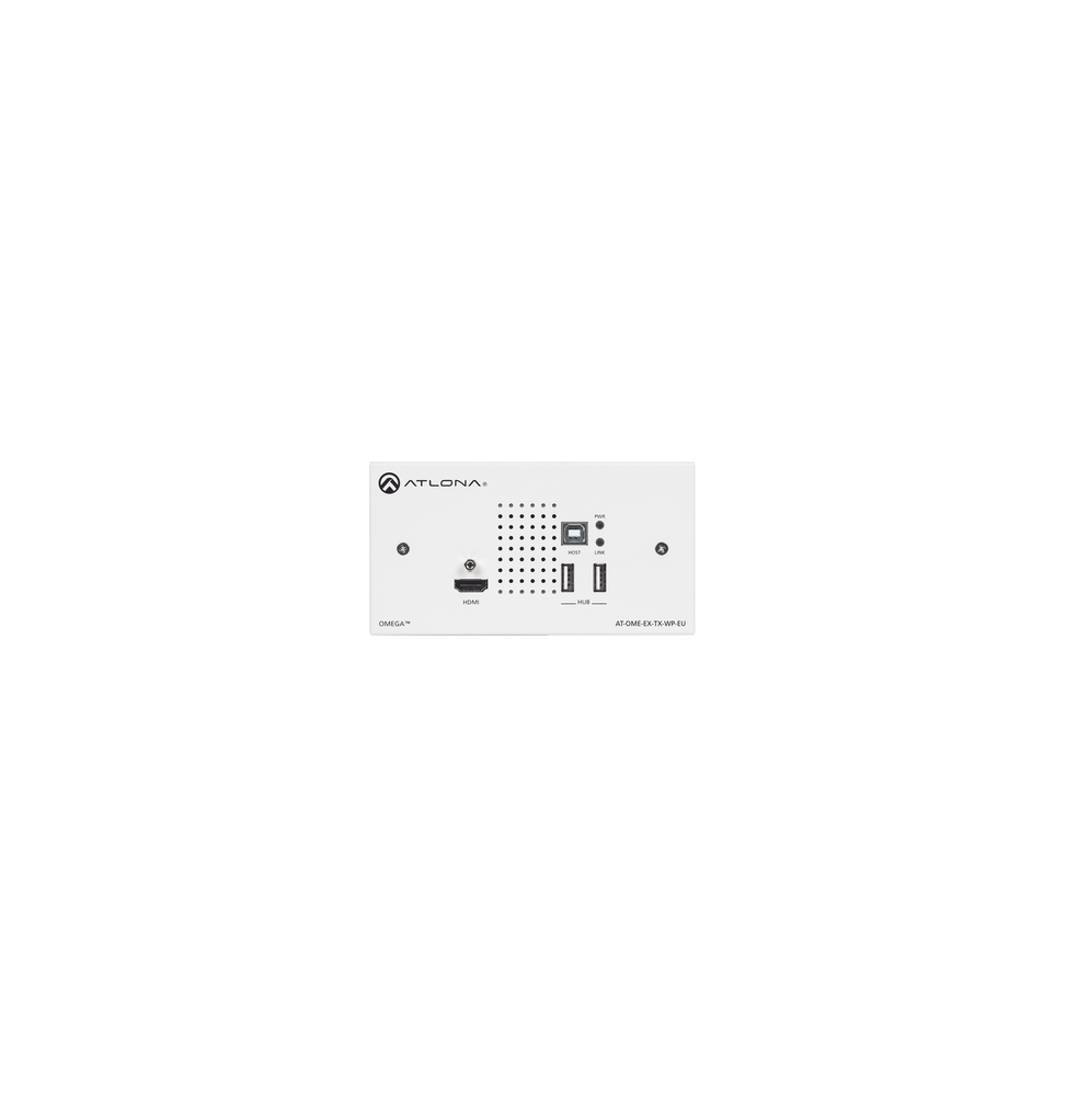 ATLONA ATOMEEXTXWPE ATLONA DUAL- GANG TX WALL PLATE WITH USB