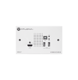 ATLONA ATOMEEXTXWPE ATLONA DUAL- GANG TX WALL PLATE WITH USB