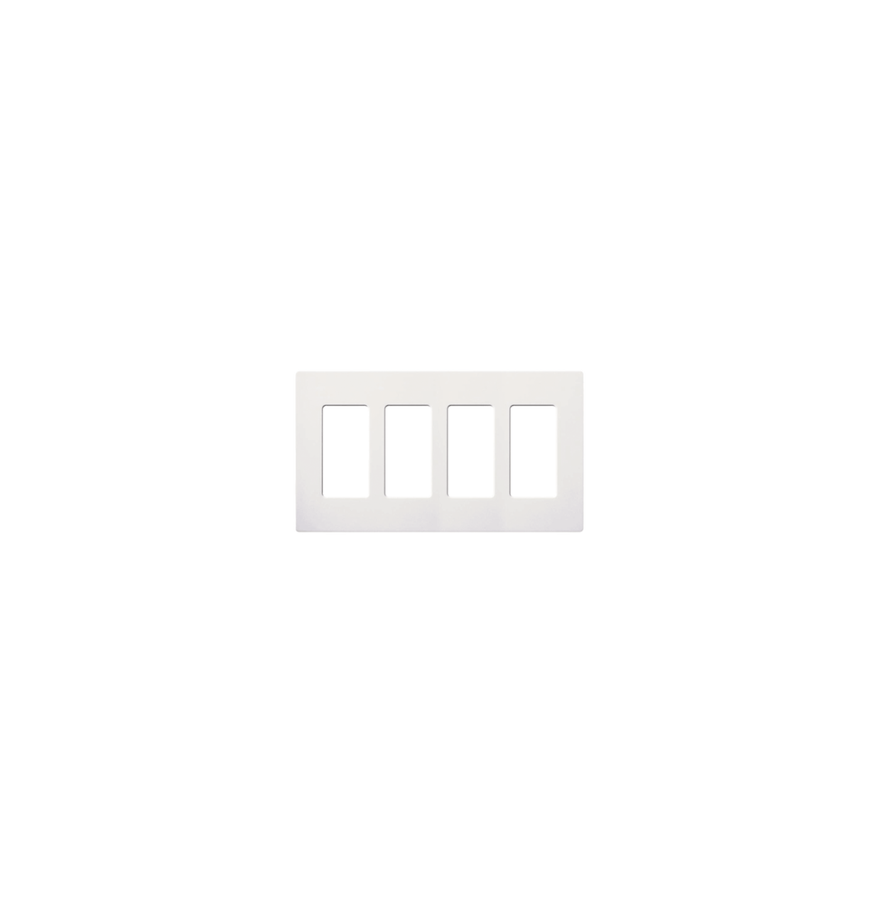 LUTRON ELECTRONICS SC4SW PLACA DE PARED 4 ESPACIOS