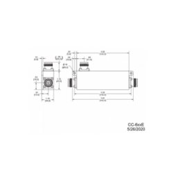 MICROLAB CC606E Acoplador direccional 6dB 617-5925MHz 300W-1