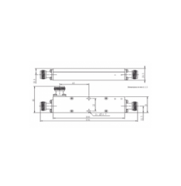 MICROLAB CK51N Acoplador direccional 5dB 694-2700 50W tipo N