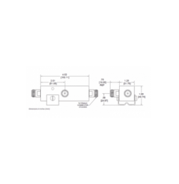 MICROLAB DN44FN SEPARADOR 4.8dB (3:1) Tap 350-5930MHz 500W -