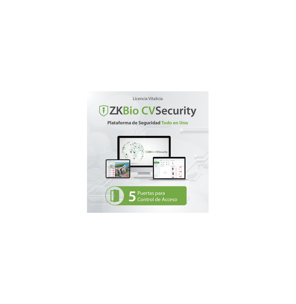 ZKTECO ZKCVACP5 Licencia para ZKBio CVsecurity permite gesti