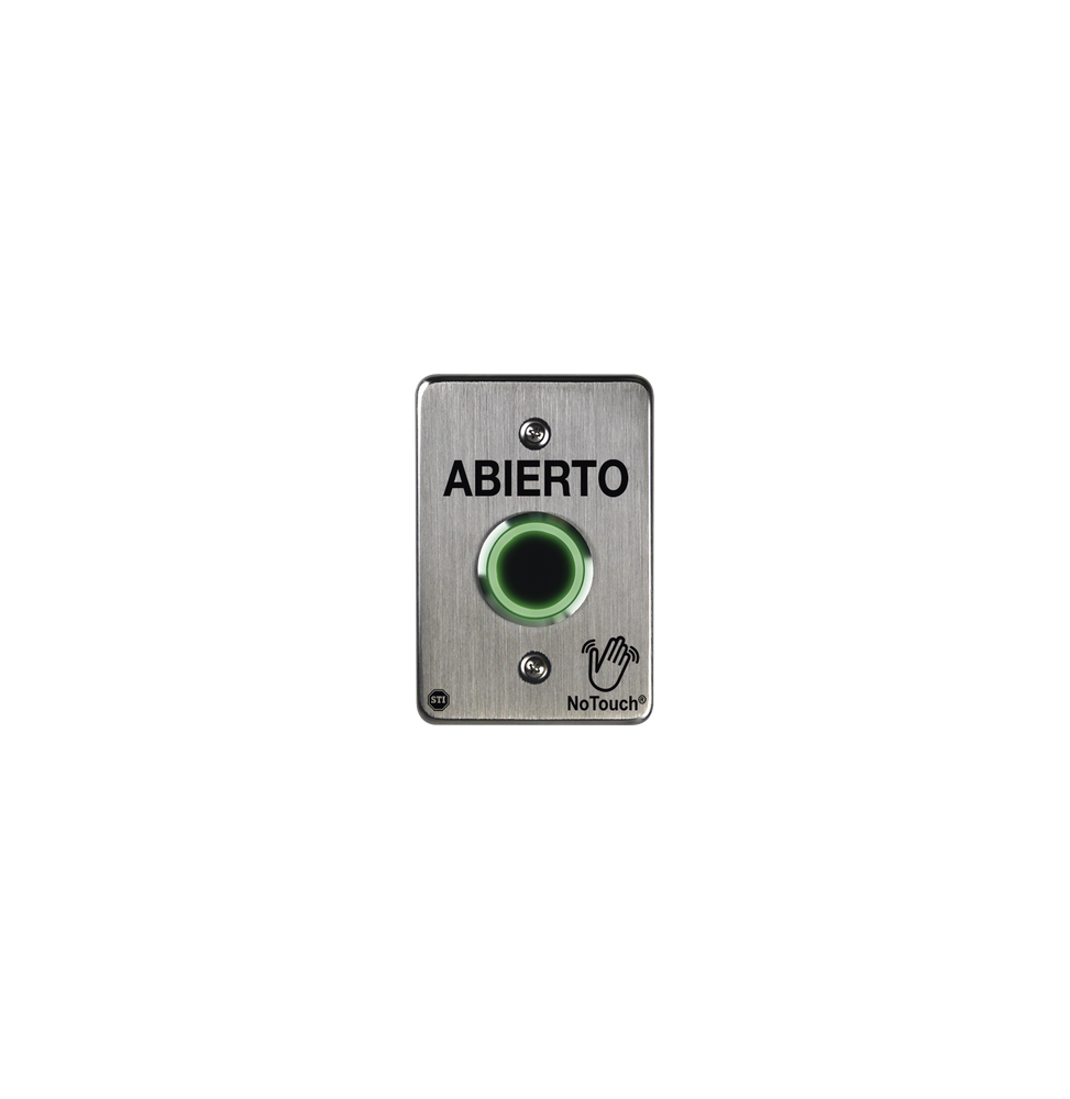 STI NTSS102ES Interruptor IR NoTouch de Acero Inoxidable De