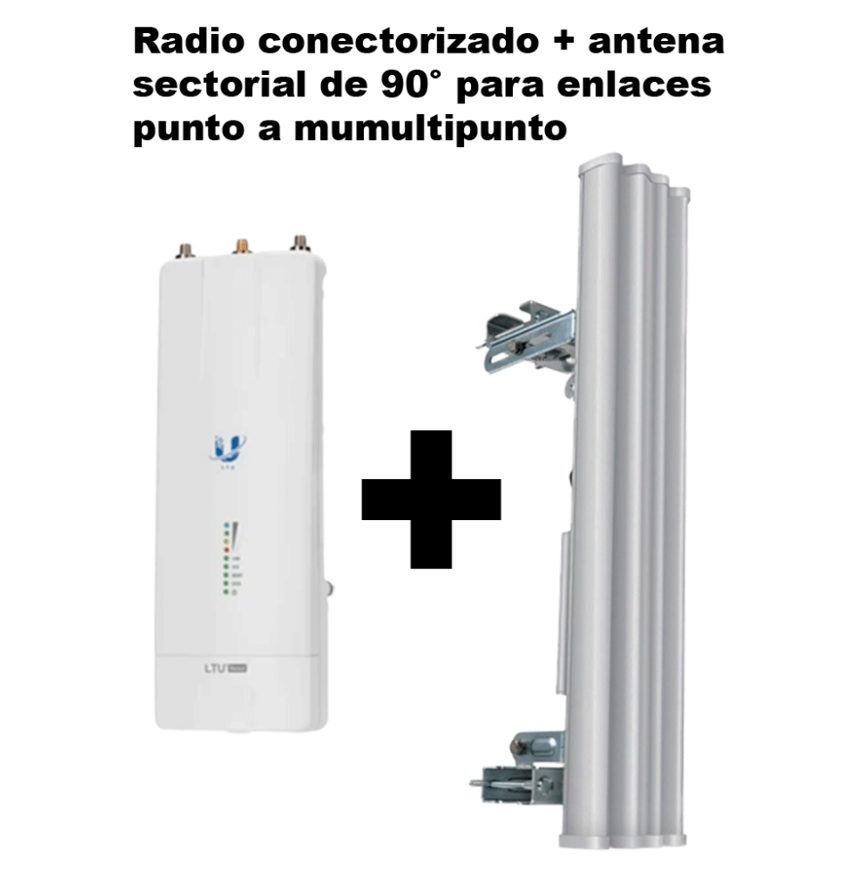 UBIQUITI UBI4550001 KIT - LTU-ROCKET  LTU-PRO para enlaces Punto a multi Punto /Ideal para CCTV Y WISP/Hasta 600 Mbps/2