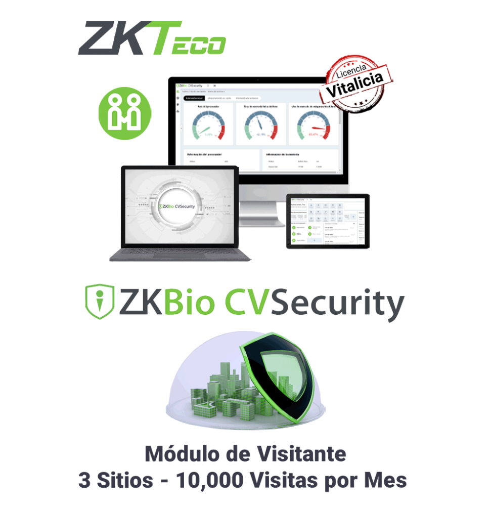 ZKT0740051 ZKBioCV-VIS-P3-1W ZKTECO ZKBIOCVVISP31W - Licenci