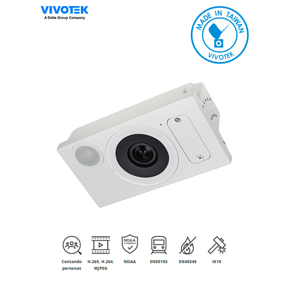 VIV0130001 SC9133 VIVOTEK SC9133 - CAMARA IP 2MP PARA CONTEO