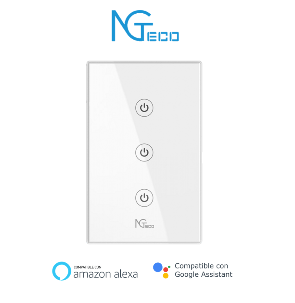 ZKT1320003 NG-S103 NGTECO NGS103 - Apagador Inteligente WiFi