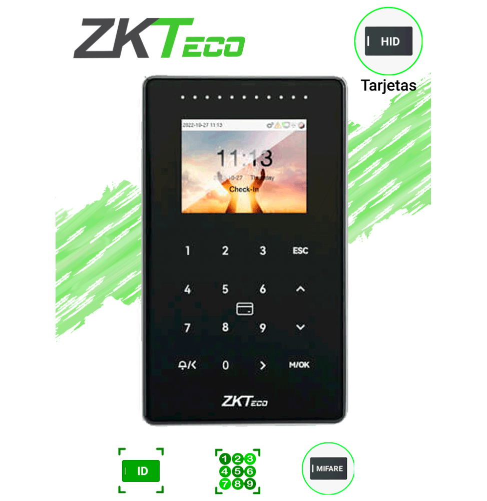 ZKT0730015 SC800  ZKTECO SC800 - Control de Acceso Pantalla