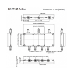 MICROLAB BK2035T DIPLEXOR Dual 1695-2200/ 2496-2690 MHz 50W