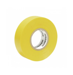 SYS138007 Cinta para aislar color Amarillo de 19 mm x 9 metros / Fabricada en PVC / Adhesivo acrlico.