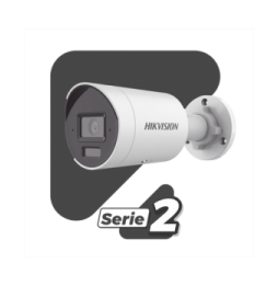 DS2CD2023G2LI2U Bala IP 2 Megapixel / Lente 2.8 mm / 40 mts IR EXIR / Exterior IP67 / WDR 120 dB / PoE / Micrfono Integrado