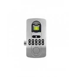 AccessPRO LOCKPRO2C Chapa Cromada con Lector de Huella y Tec