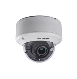 DS2CE56H0TVPIT3ZF Domo TURBOHD 5 Megapixel / Lente Mot. 2.7 a 13.5 mm / 40 mts IR EXIR / dWDR / 4 Tecnologas (TVI / AHD / CV