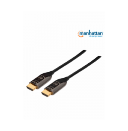 MANHATTAN MAN1760049 MANHATTAN 355445 - Cable HDMI Optico Activo Plenum de 50 Metros/ Resolucin 4K60Hz/ Soporta 3D y Can