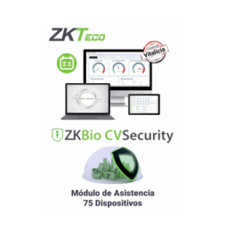 ZKTECO ZKT0820116 ZKTECO ZKBIOCVTAP75 - Modulo Vitalicio de Asistencia para BioCVSecurity para 75 puntos de asistencia