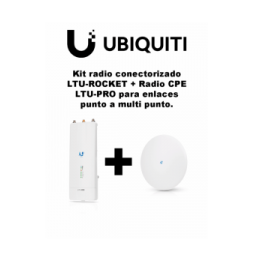 UBIQUITI UBI4550001 KIT - LTU-ROCKET  LTU-PRO para enlaces Punto a multi Punto /Ideal para CCTV Y WISP/Hasta 600 Mbps/2