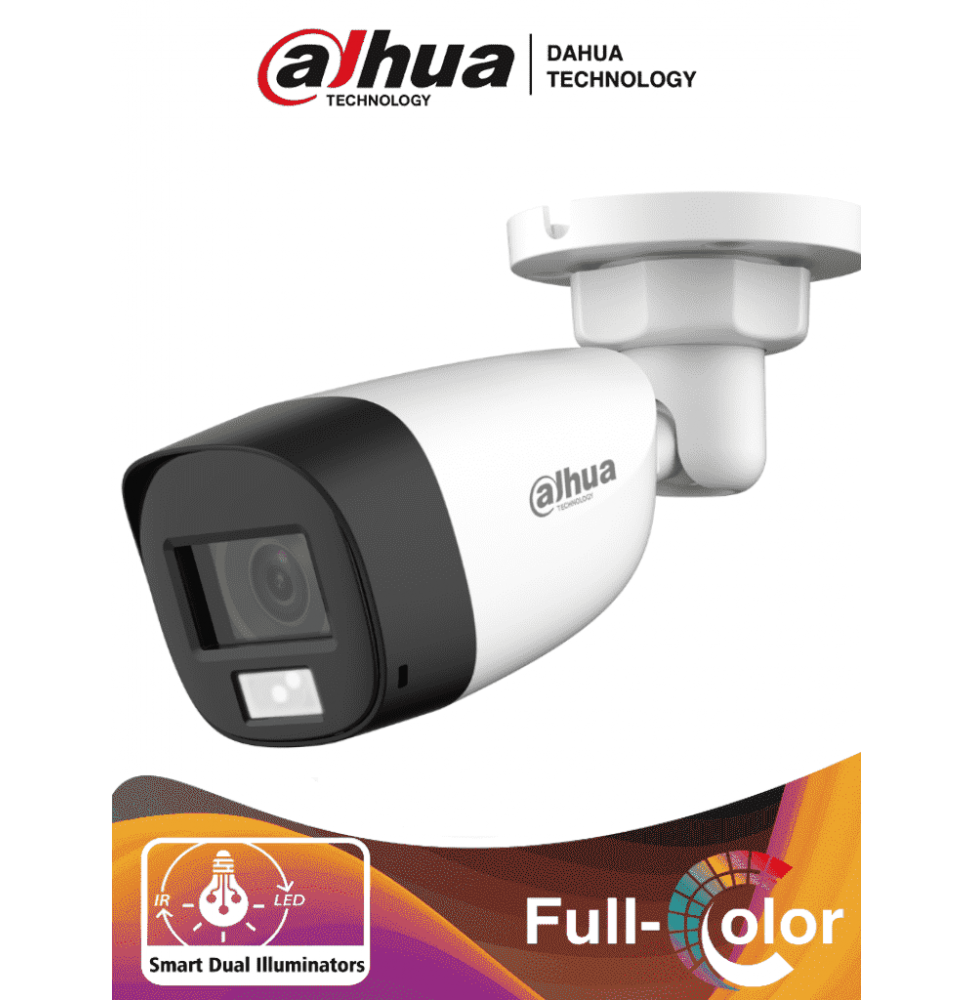 DAHUA DHT0290090 DAHUA HAC-HFW1500CL-IL-A - Camara Bullet de 5 Megapixeles/ Iluminacin Dual Inteligente  FullColor/ Lent