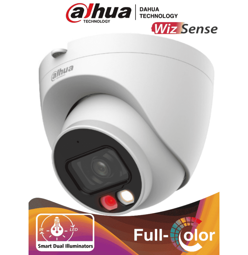 DAHUA DHT0040119 DAHUA IPC-HDW2249T-S-IL - Cmara IP Domo de 2 Megapixeles/ Con Iluminador Dual InteligenteFull Color/ Wi