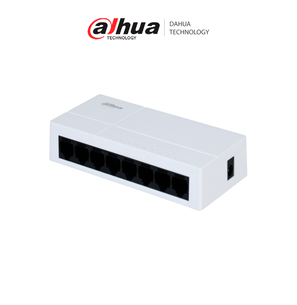 DAHUA DHT3700009 DAHUA PFS3008-8GT-L - Switch para Escritorio 8 Puertos/ Gigabit Ethernet/ 10/100/1000/ Diseo Compacto/