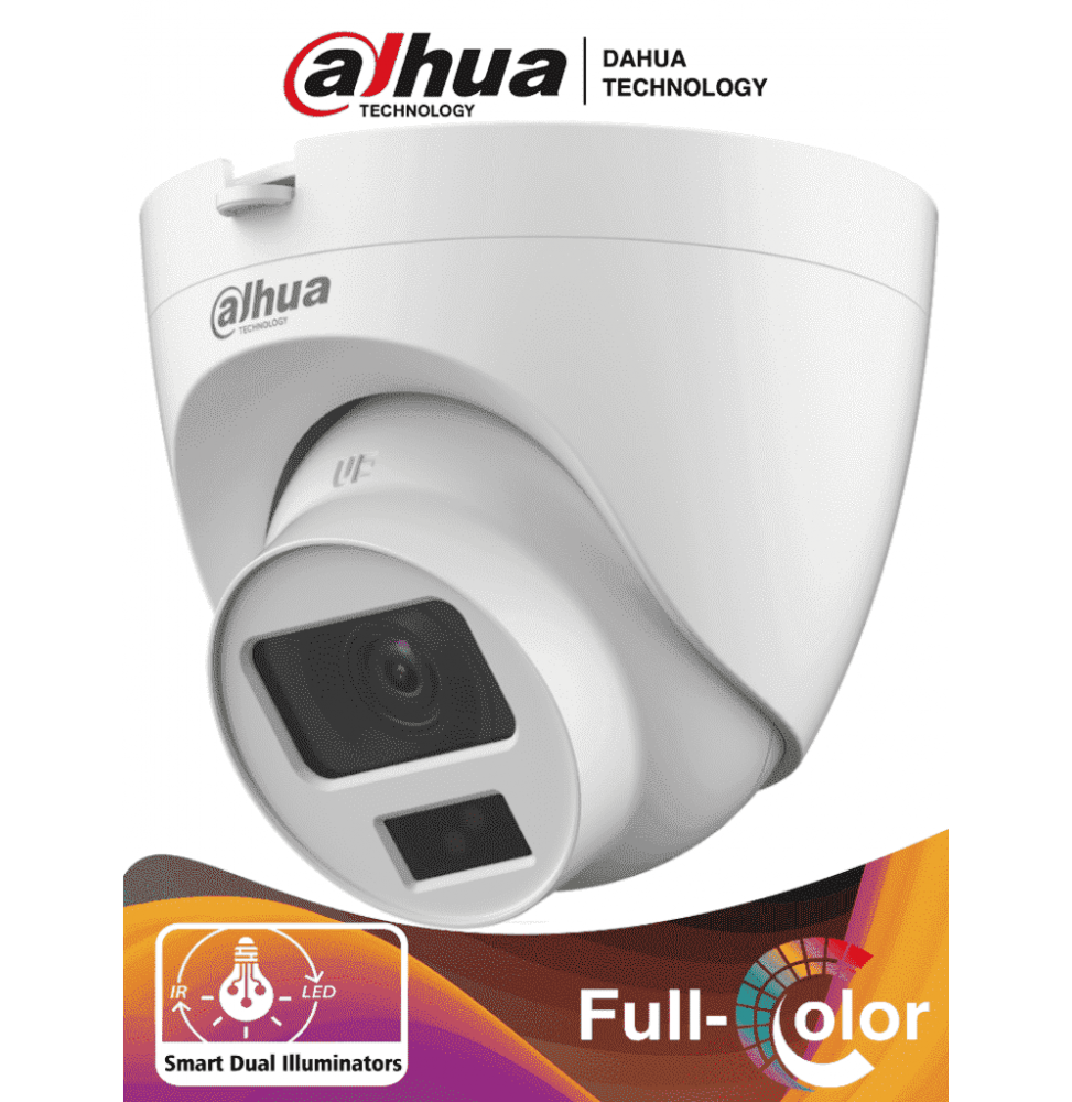 DAHUA DHT0300067 DAHUA HAC-HDW1500CLQ-IL-A - Camara Domo de 5 Megapixeles/ Iluminacin Dual Inteligente  FullColor/ Lente