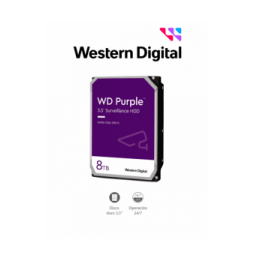 WESTERN DIGITAL WDC1490036 WESTERN DIGITAL WD85PURZ - Disco Duro de 8 TB Purple/ Especial para Videovigilancia/ Trabajo