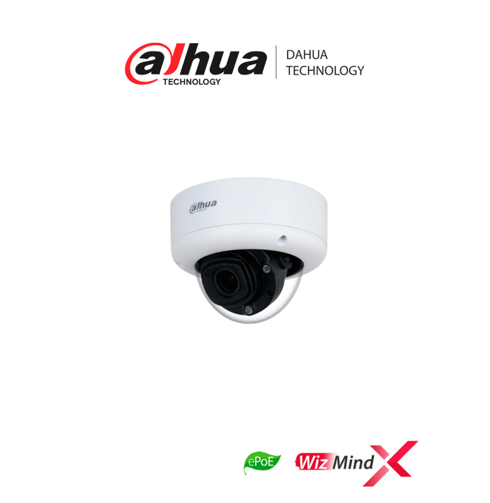 DAHUA DHT0040095 DAHUA DH-IPC-HDBW7842E1-Z-X - Camara IP Domo de 8 MP/ WizMind/ Lente Motorizado/ IR de 40 Metros/ Recon