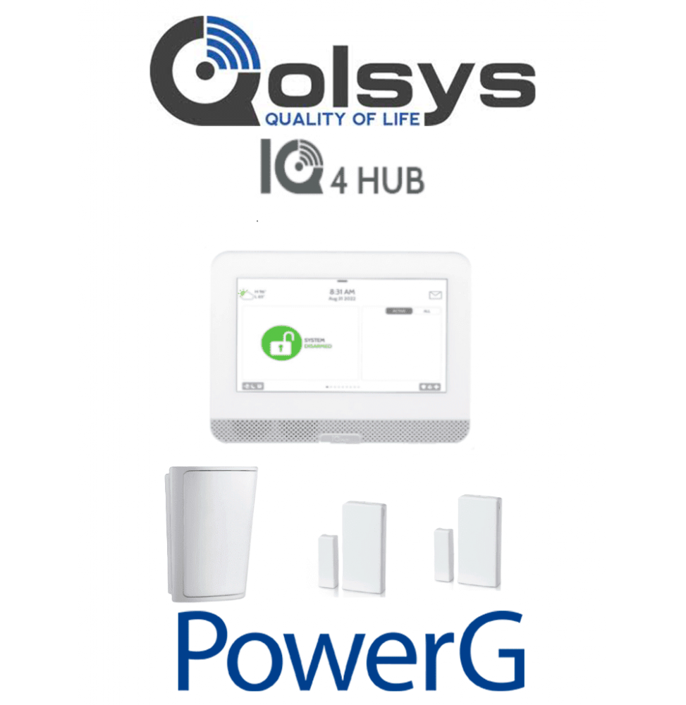 QOLSYS QLS2480005 QOLSYS IQ4HUB PACK - Paquete que contiene Sistema de Alarma IQ HUB autocontenido   con pantalla tctil