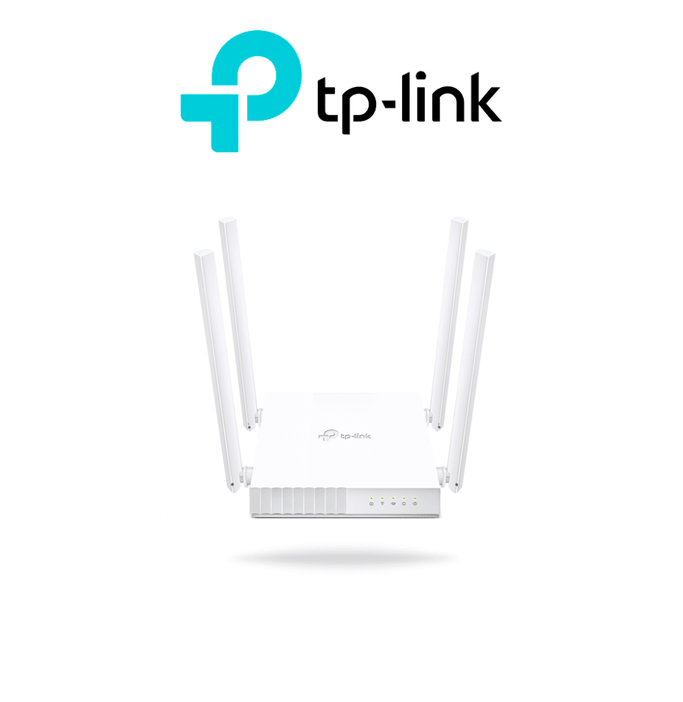 TP-LINK TPL3660011 TP-LINK Archer C24 - Ruteador WiFi AC 750Mbps/ 1 Puerto WAN RJ45 Fast Ethernet/ 4 Puertos LAN RJ45 Fa