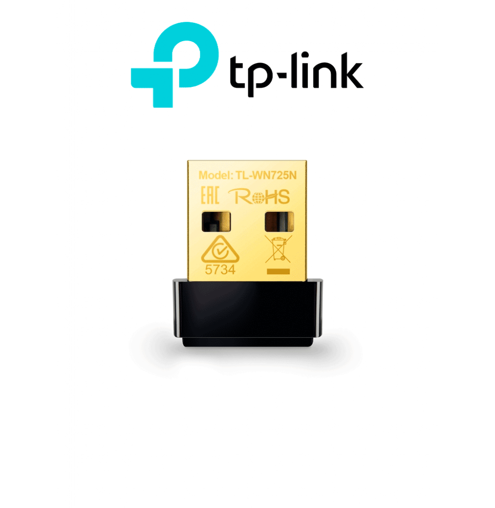 TP-LINK TPL4220019 TP-LINK TL-WN725N - Adaptador USB Nano inalmbrico N 150 Mbps 2.4 GHz con 1 antena interna