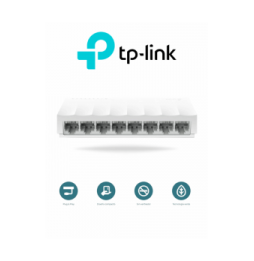 TP-LINK LS1008 TP-LINK LS1008 - Switch para escritorio 8 puertos 10/100Mbps. TPL