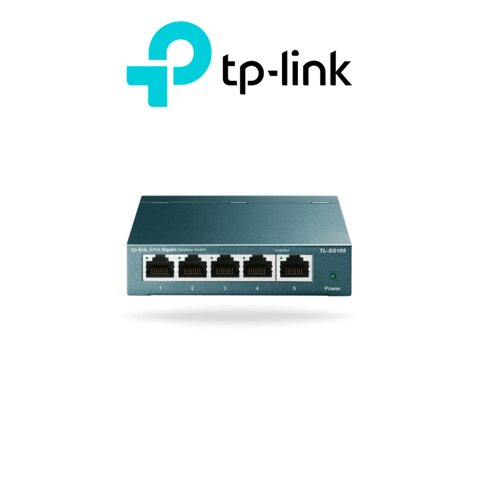 TP-LINK TPL3700018 TP-LINK TL-SG105 - Switch Gigabit no administrable de 5 puertos 10/100/1000 Mbps