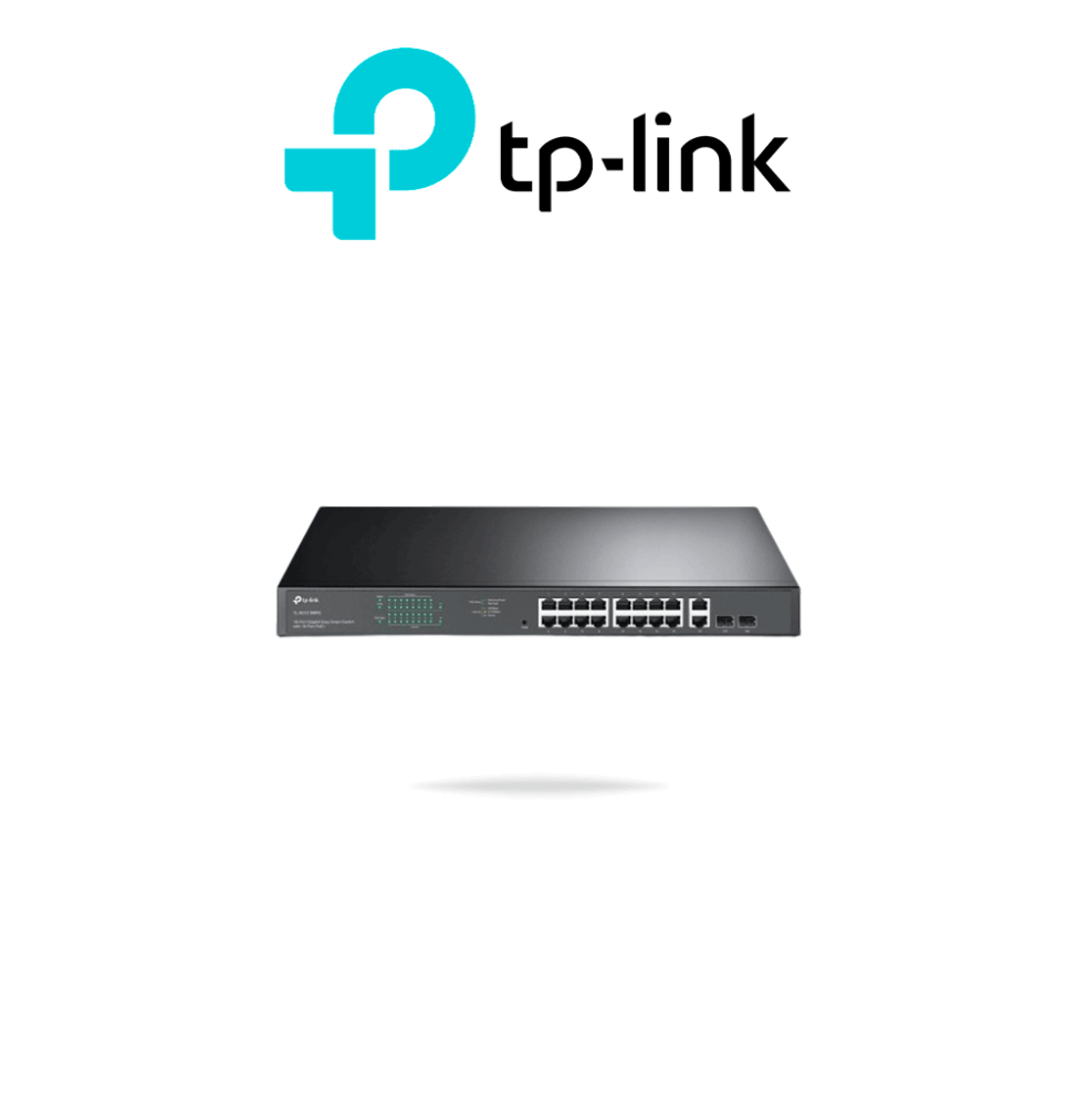 TP-LINK TPL3720013 TP-LINK TL-SG1218MPE - Switch JetStream de 16 puertos 10/100/1000Mbps y PoE af/at  2 puertos SFP hast