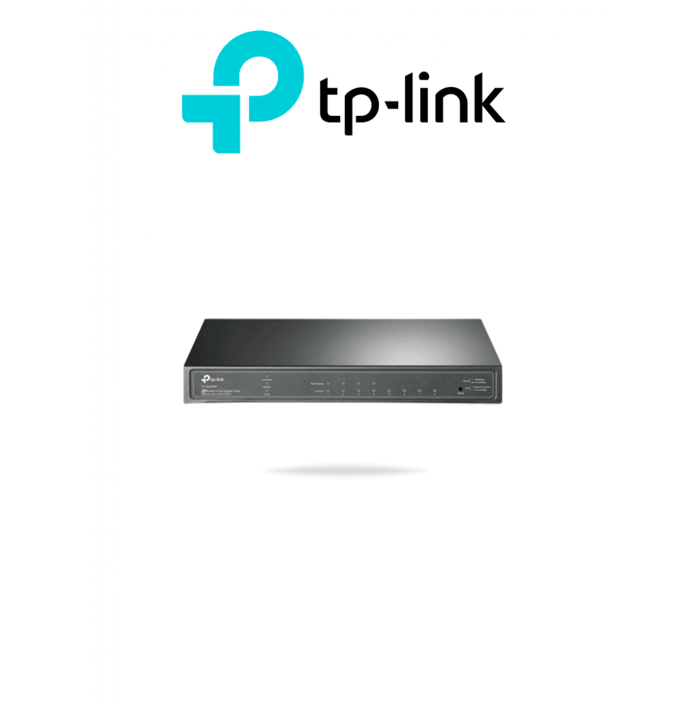 TP-LINK TPL3720014 TP-LINK TLSG2008P - Switch PoE JetStream SDN Administrable 8 puertos 10/100/1000 Mbps  4 puertos PoE