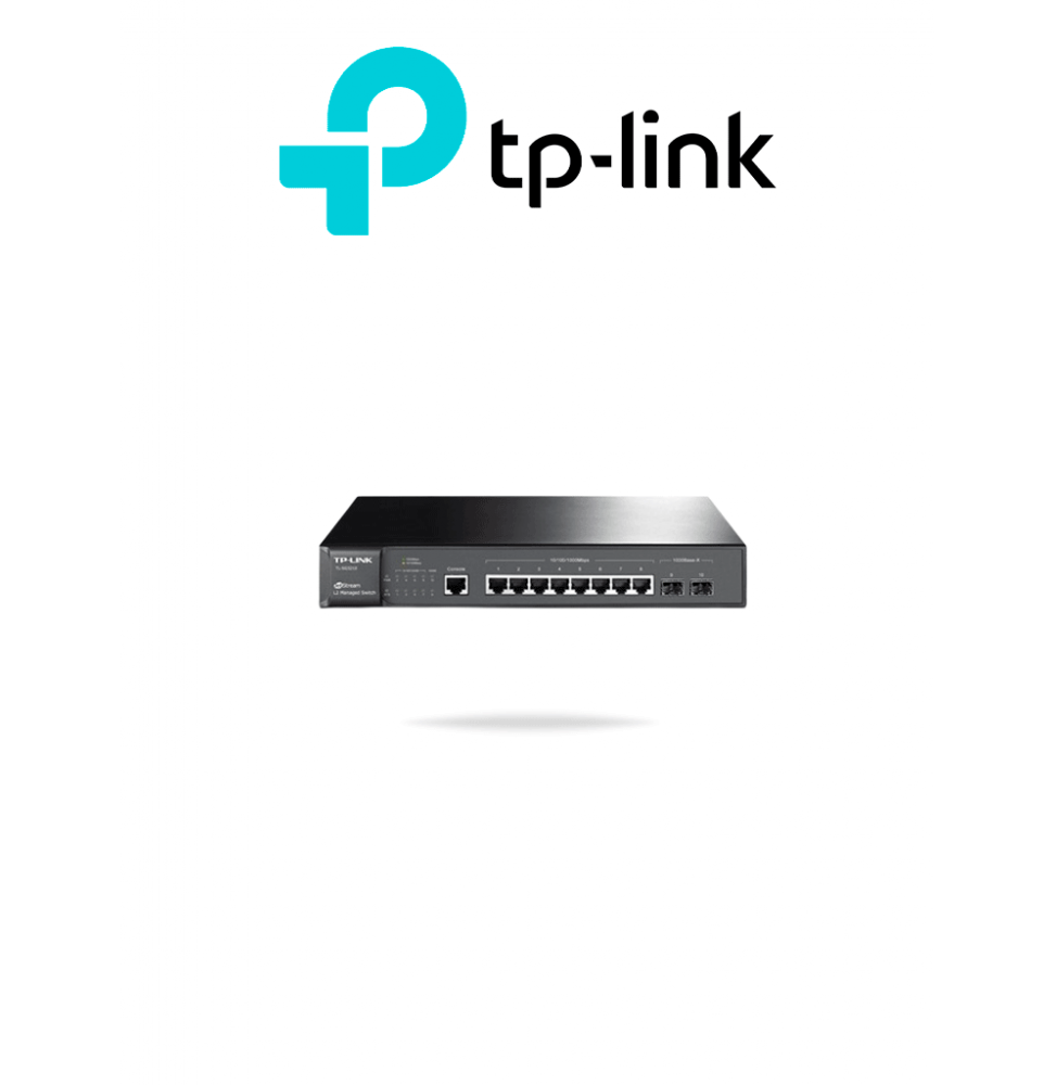 TP-LINK TPL3700026 TP-LINK TL-SG3210 - Switch JetStream SDN Administrable 8 puertos 10/100/1000 Mbps  2 puertos SFP  adm