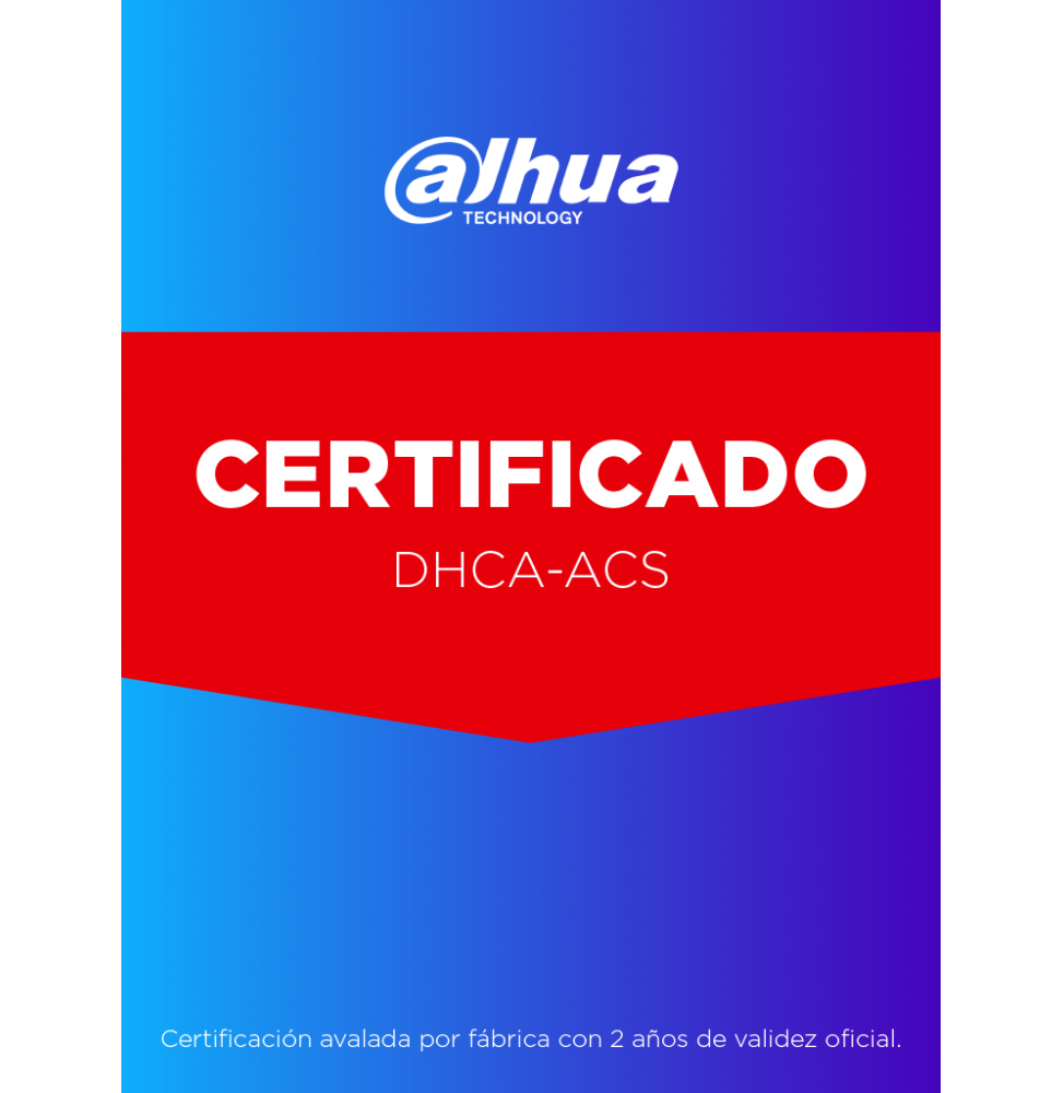 DAHUA DHCAACS Kit de certificacin DHCA-ACS (Control de Acceso): 1 x DHT0810013