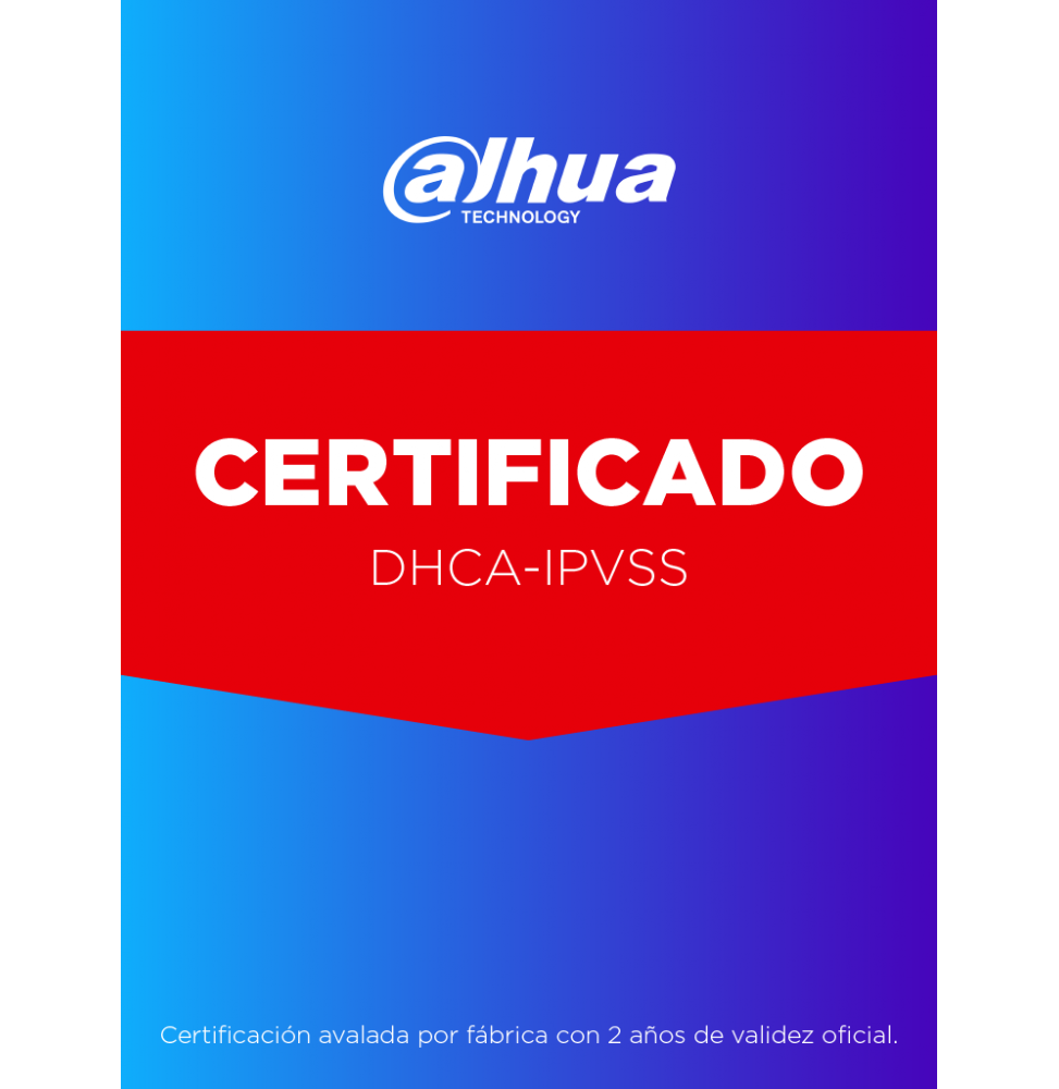 DAHUA DHCAIPVSS Kit para certificacin Dahua DHCA-IPVSS DHT3300001 DHCA-IPVSS