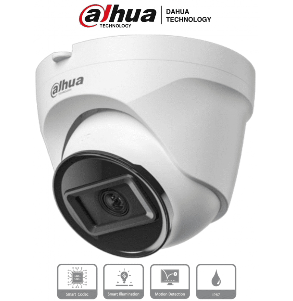 DAHUA DHIPCT1E20 DAHUA IPC-T1E20 - Camara IP Domo de 2 Megapixeles/ Lente de 2.8