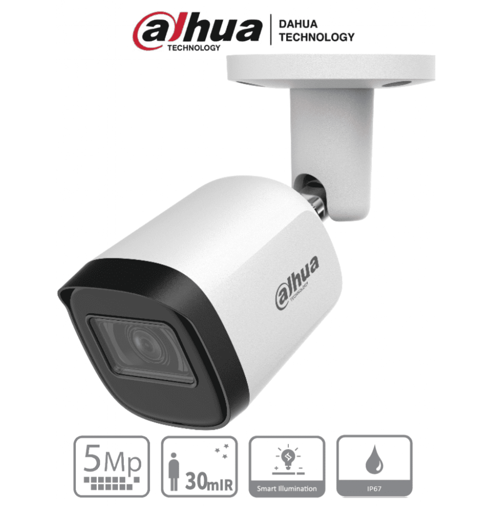 DAHUA DHHACB2A51NU0280BS2 DAHUA HAC-B2A51N-U-28-S2 - Camara Bullet de 5 Megapixe