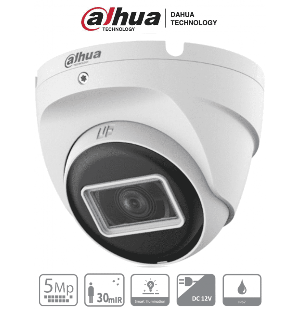 DAHUA DHHACT2A51NU DAHUA HAC-T2A51N-U-28-S2 - Camara Domo de 5 Megapixeles/106 G