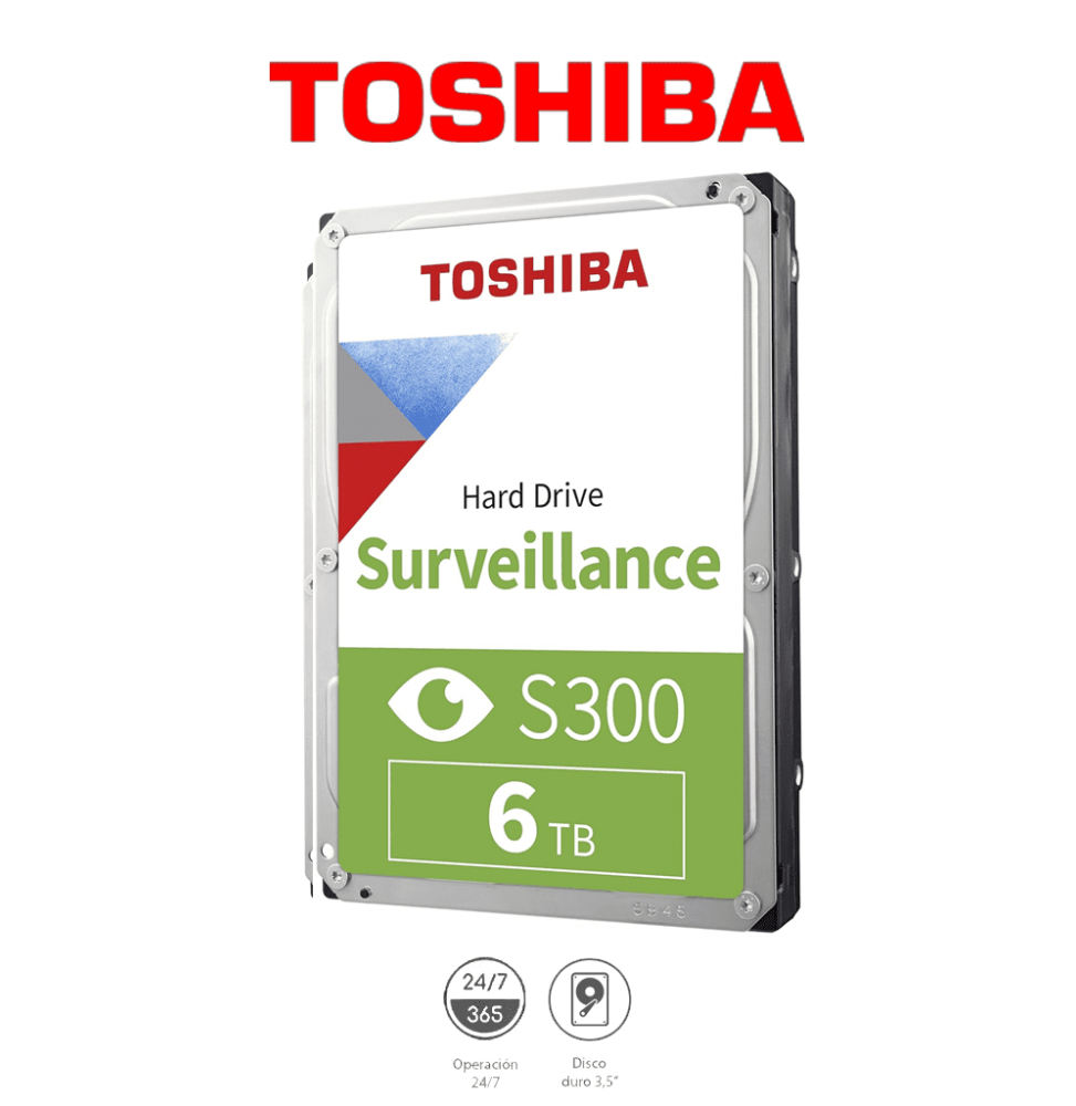 TOSHIBA HDWT860UZSVA  TOSHIBA HDWT860UZSVA - Disco Duro de 6 TB  Serie S300 espe