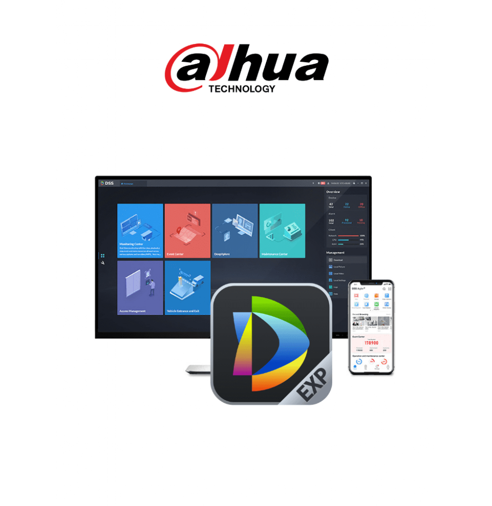 DAHUA DSS8EXPRV DAHUA DSS8EX-PR-V Actualiza licencias de canal de video DSS Expr